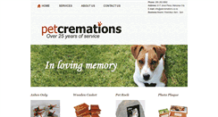 Desktop Screenshot of petcremations.co.nz