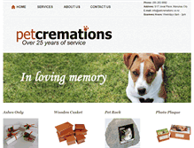 Tablet Screenshot of petcremations.co.nz